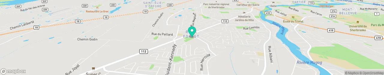 borne de recharge sur la carte