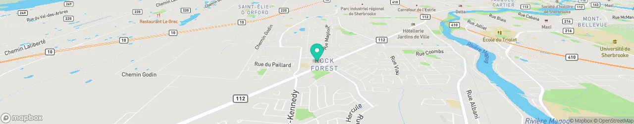 borne de recharge sur la carte