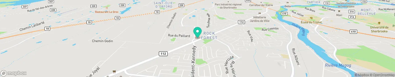 borne de recharge sur la carte