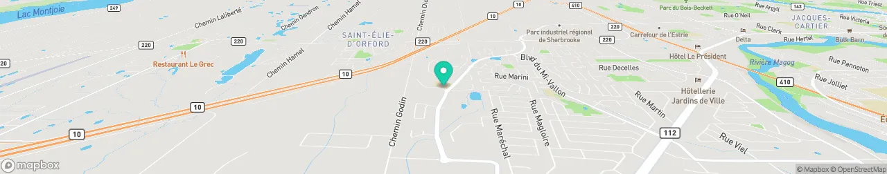 borne de recharge sur la carte