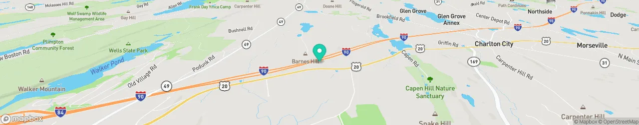 borne de recharge sur la carte