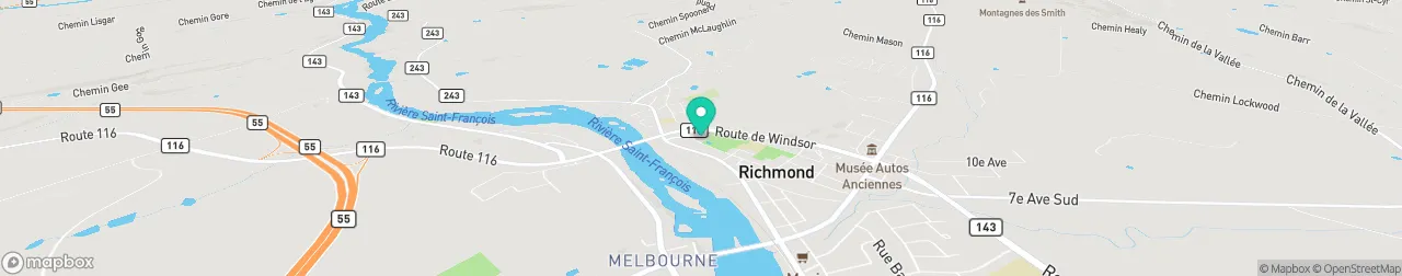 borne de recharge sur la carte