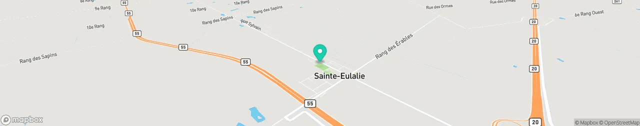 borne de recharge sur la carte