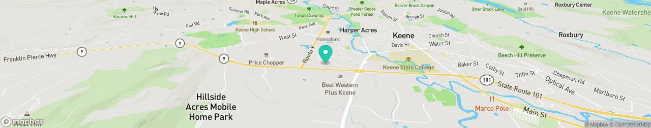 borne de recharge sur la carte