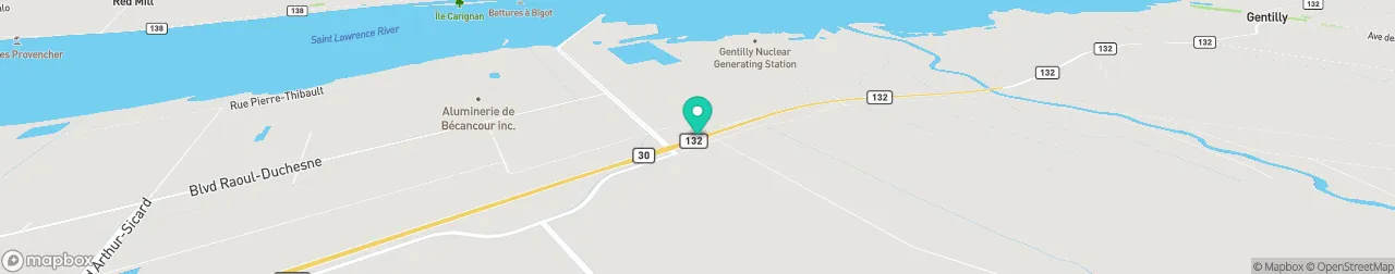 borne de recharge sur la carte