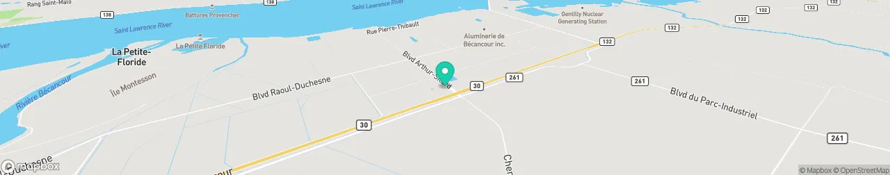 borne de recharge sur la carte