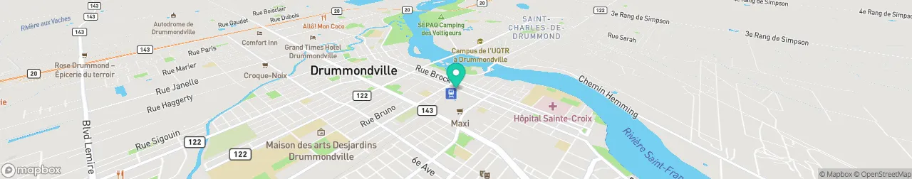 borne de recharge sur la carte