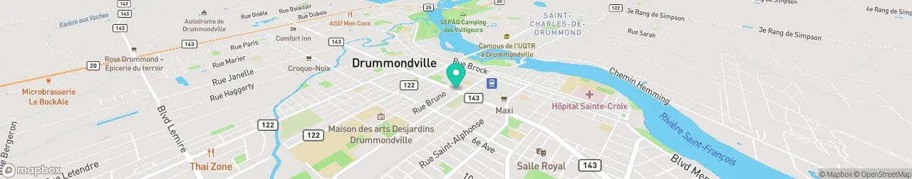 borne de recharge sur la carte