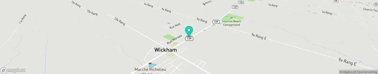 borne de recharge sur la carte