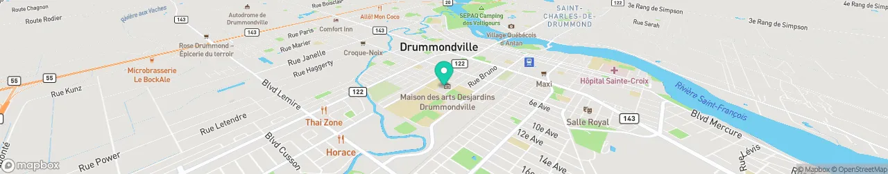 borne de recharge sur la carte