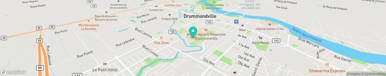 borne de recharge sur la carte