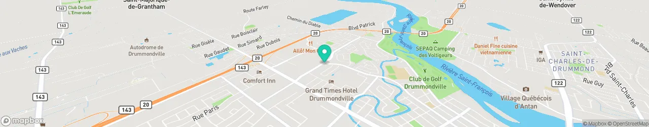 borne de recharge sur la carte