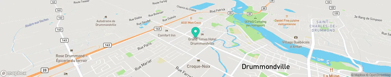 borne de recharge sur la carte