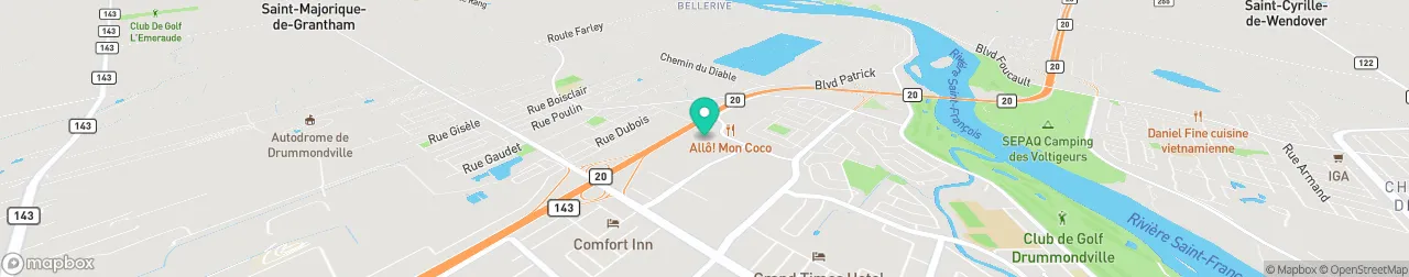 borne de recharge sur la carte