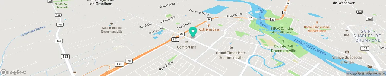 borne de recharge sur la carte