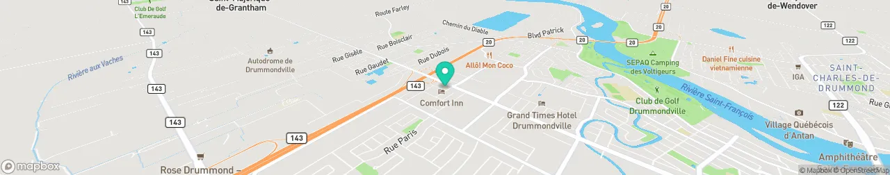 borne de recharge sur la carte