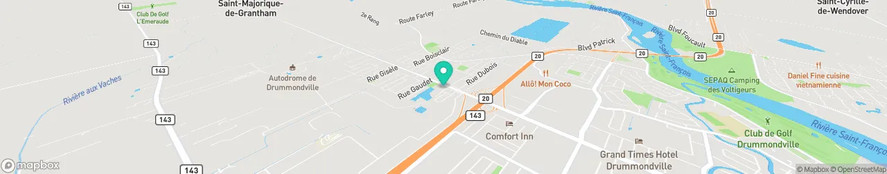 borne de recharge sur la carte