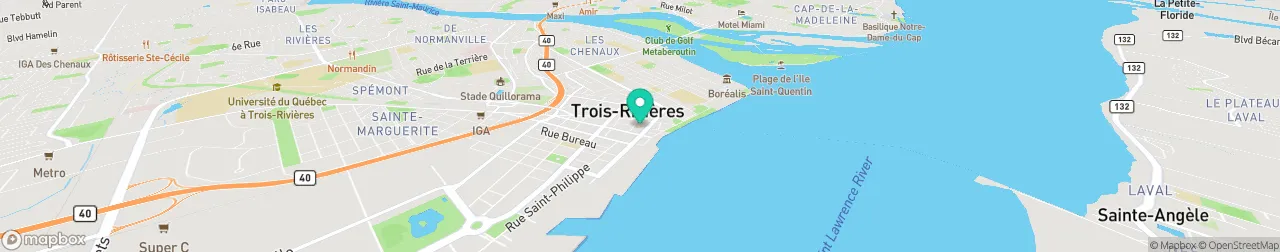 borne de recharge sur la carte