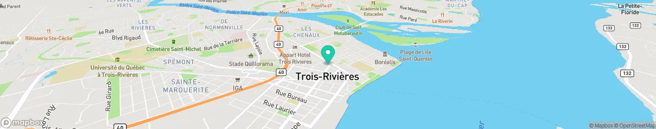 borne de recharge sur la carte