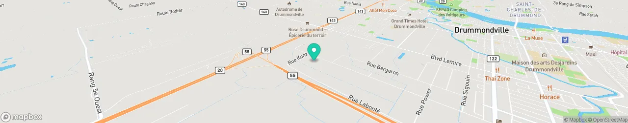 borne de recharge sur la carte