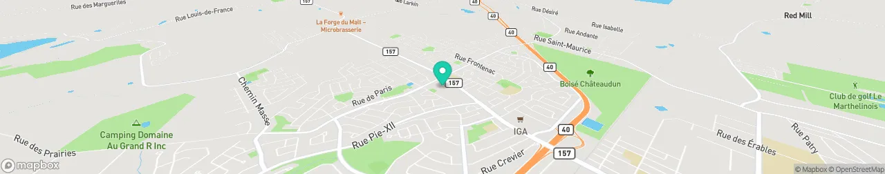 borne de recharge sur la carte