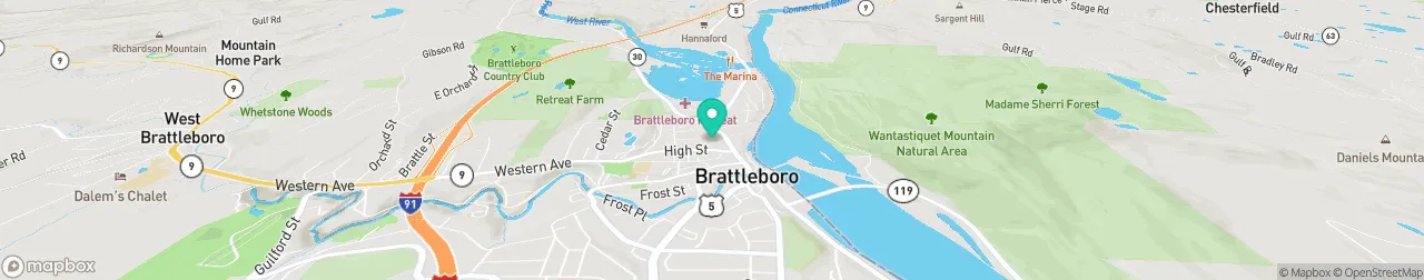 borne de recharge sur la carte