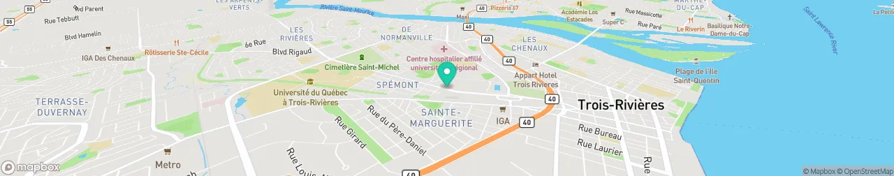 borne de recharge sur la carte