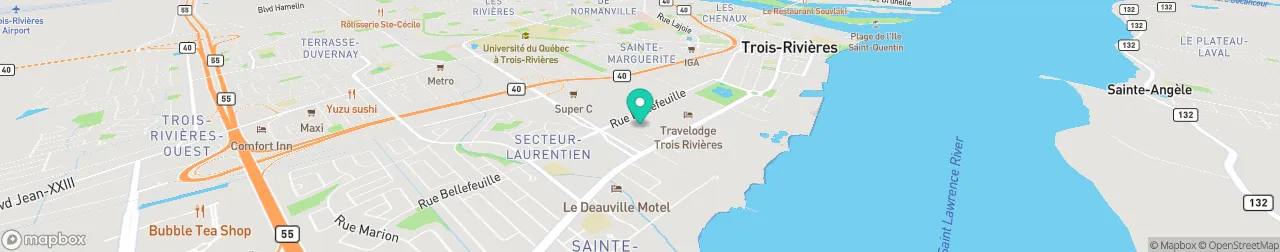 borne de recharge sur la carte