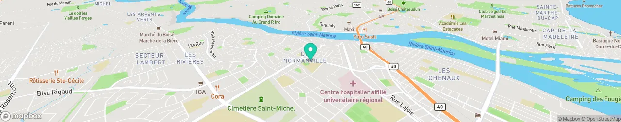 borne de recharge sur la carte