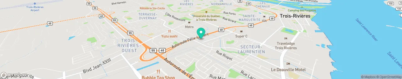 borne de recharge sur la carte