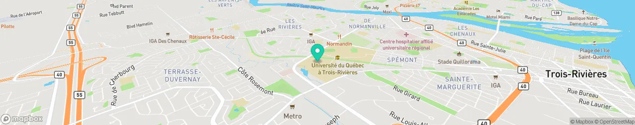 borne de recharge sur la carte