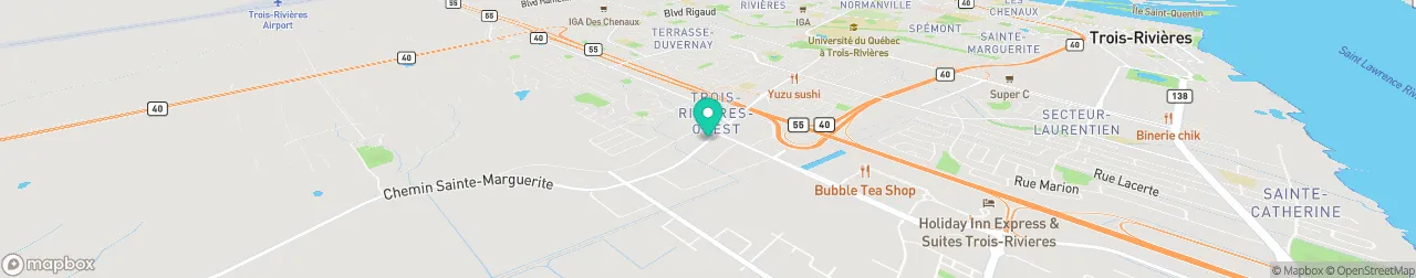 borne de recharge sur la carte