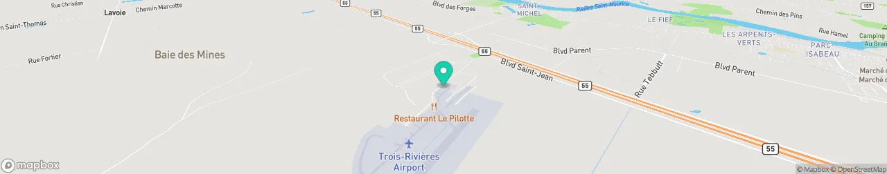 borne de recharge sur la carte