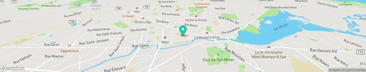 borne de recharge sur la carte