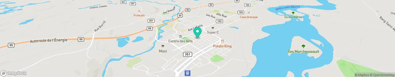 borne de recharge sur la carte