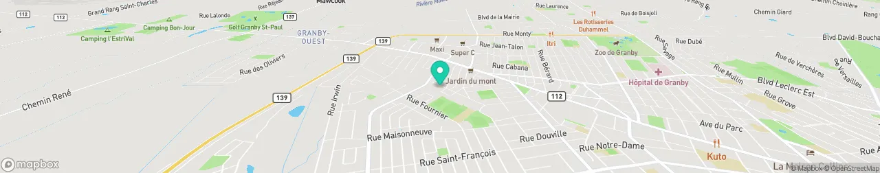 borne de recharge sur la carte