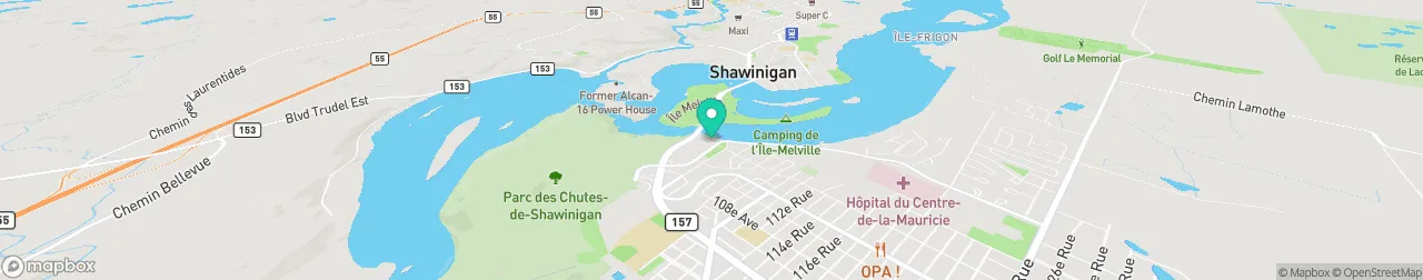 borne de recharge sur la carte