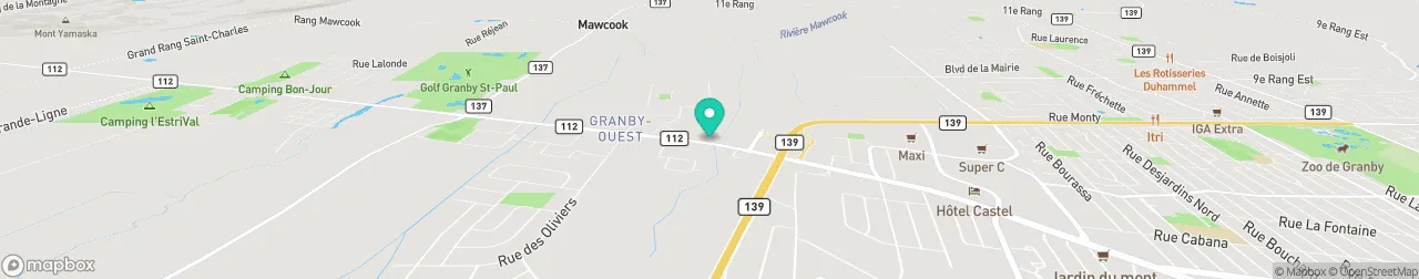 borne de recharge sur la carte