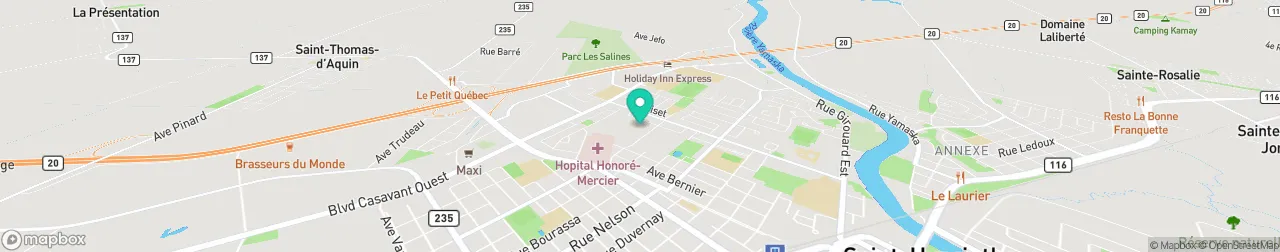 borne de recharge sur la carte