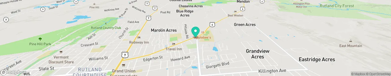 borne de recharge sur la carte