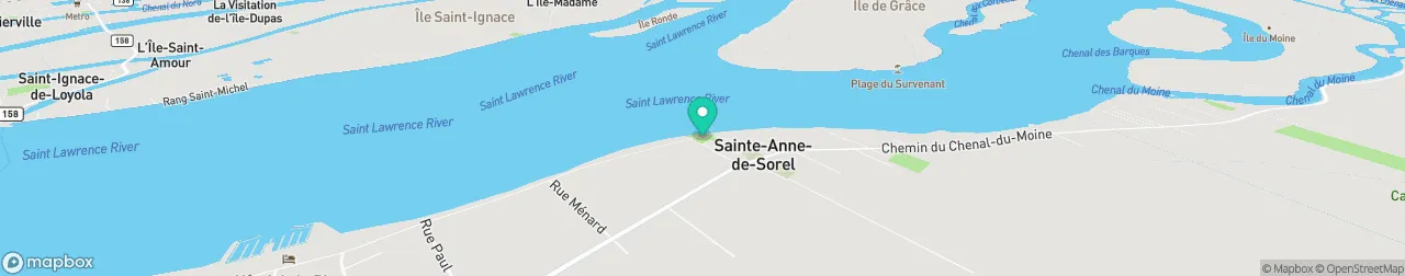 borne de recharge sur la carte