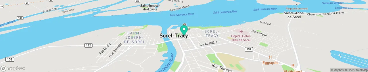 borne de recharge sur la carte