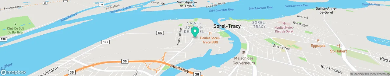 borne de recharge sur la carte