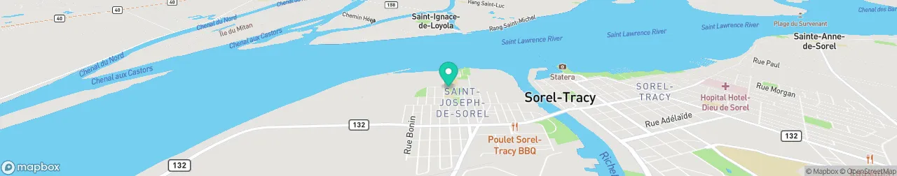 borne de recharge sur la carte