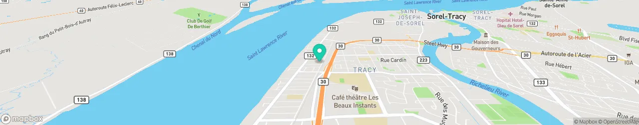 borne de recharge sur la carte