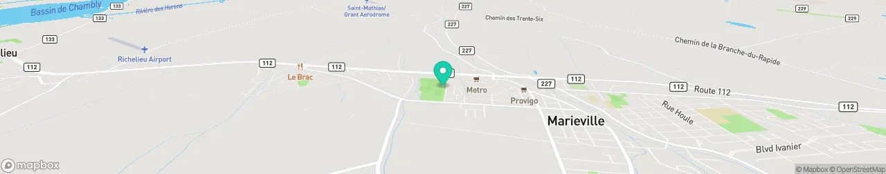 borne de recharge sur la carte