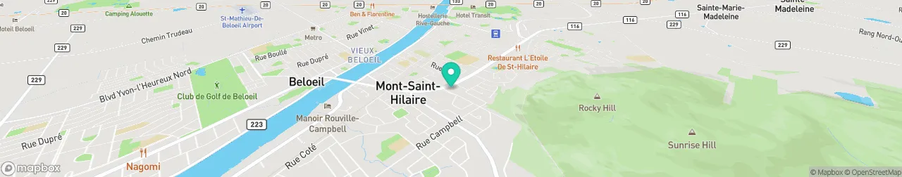 borne de recharge sur la carte