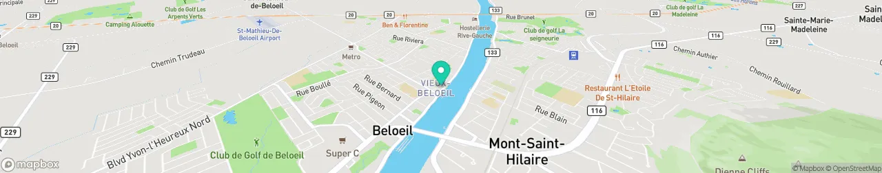 borne de recharge sur la carte