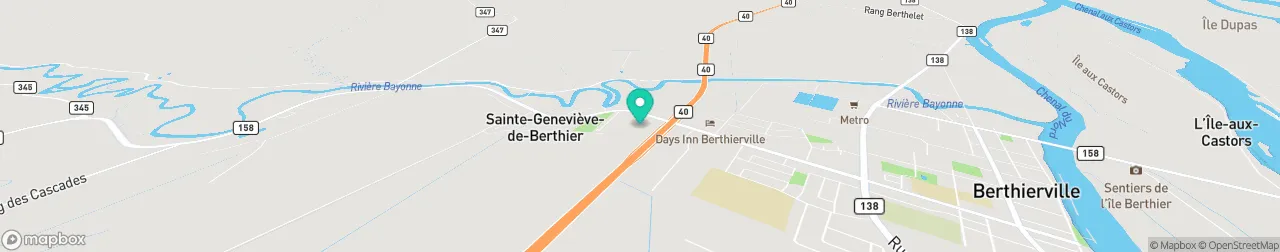 borne de recharge sur la carte