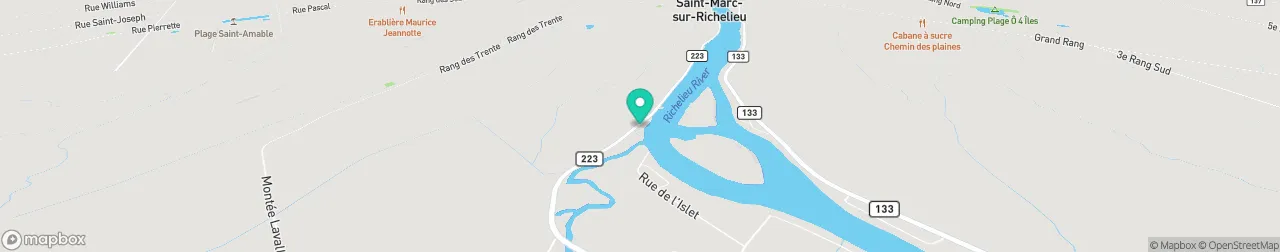 borne de recharge sur la carte